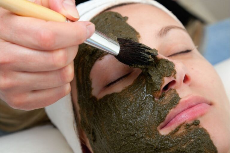 peeling facial de algas